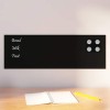 VidaXL Placă magnetică de perete neagră 60x20 cm din sticlă securizată