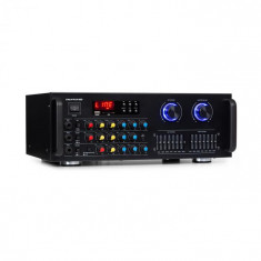 Auna Pro Amp-Pro1 BT, amplificator PA, RMS 2 x 50 W, BT, USB, SD, egalizator cu 2 canale cu 7 benzi foto