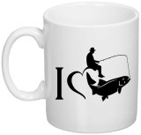 Cana alba personalizata &quot;I love fishing&quot;, INOVATIX&reg;. 330ml, Oem