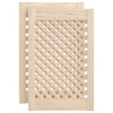 Cumpara ieftin Usi de dulap cu zabrele 2 buc. 39,5x61,5 cm lemn masiv de pin