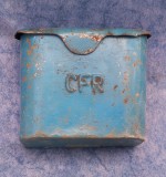 Scrumiera metalica veche de vagon CFR