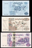 ALGERIA █ SET █ 100 + 200 + 500 Dinars █ 1992-1998 █ P137-138-141 █ UNC