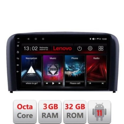 Navigatie Volvo S80 2004-2006 D-S80 Octa Core cu Android Radio Bluetooth Internet GPS WIFI DSP 3+32 GB 4G KIT-S LENOVO LITE CarStore Technology foto