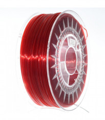 Filament: PET-G rosu (rubiniu), transparenta 1kg ?0,5% 1,75mm DEV-PETG-1.75-RRT foto