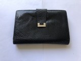 Cumpara ieftin PORTOFEL DAMA IMITATIE PIELE DE SARPE 13 x 8 cm, Negru