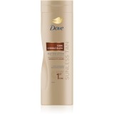 Dove Care&amp;Glow Sunless Tan lotiune autobronzanta culoare Dark 400 ml