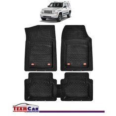 Covorase Auto TeamCar&reg; Tip Tavita Compatibile Jeep Cherokee KK (2008&ndash;2012) Negru Material Rezistent