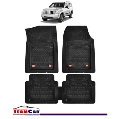 Covorase Auto TeamCar&amp;reg; Tip Tavita Compatibile Jeep Cherokee KK (2008&amp;ndash;2012) Negru Material Rezistent foto