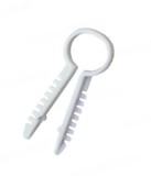 Set 100 cleme fixare cablu cu diametru 7-8mm gaura 5.5mm, XBS