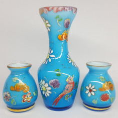 Set vaze ornamentale sticla JOSE CIRE ROYO vechi, vintage - Spania