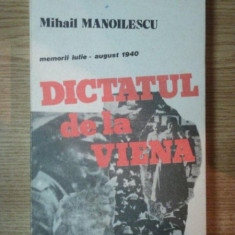 DICTATUL DE LA VIENA de MIHAIL MANOILESCU , 1991