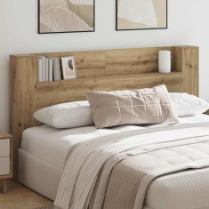 vidaXL Tablă de pat cu sertar stejar artizanal 180 x 17 x 104.5 cm 879634