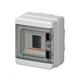Tablou electric aplicat Elettrocanali 4 module IP65 cu usa fumurie din policarbon