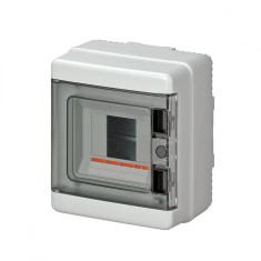 Tablou electric aplicat Elettrocanali 4 module IP65 cu usa fumurie din policarbon