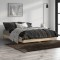 vidaXL Cadru de pat, stejar sonoma, 135x190 cm, lemn prelucrat