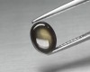 Safir Natural Negru Asterism 1.70ct, Netratat, Certificat Autenticitate, Piatră Prețioasă Oval Caboson 8mm Bijuterii Colecție