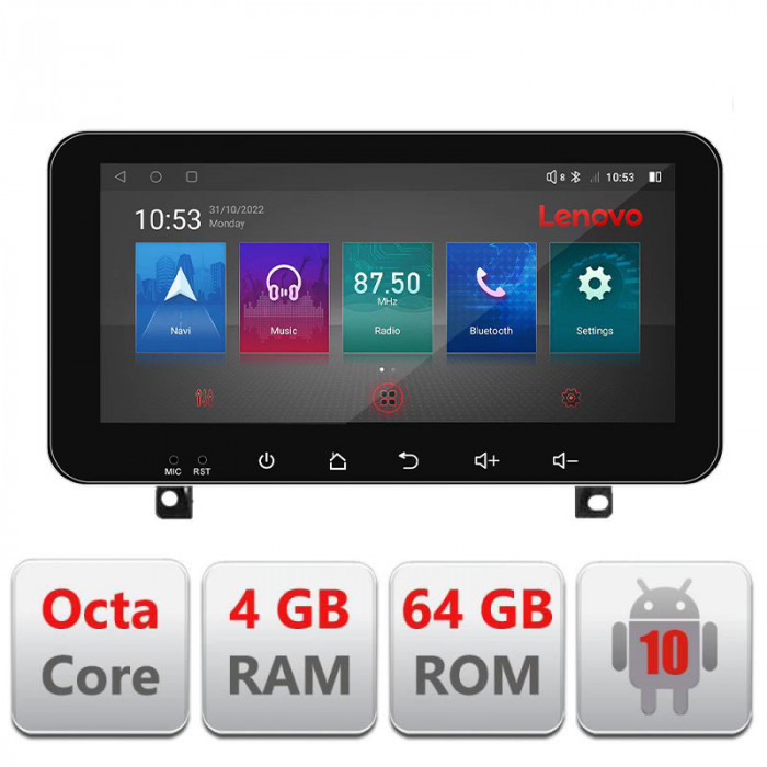 Navigatie dedicata Opel Astra H 2006-2015 Android radio gps internet 4+64 Lenovo ecran 10.33&quot; CarStore Technology