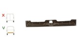 Segment reparatie haion spate Vw Transporter T4, 1990-2003, Partea Centru, Spate, partea de jos, pentru modelul cu o usa spate (haion)