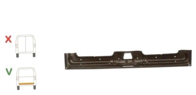 Segment reparatie haion spate Vw Transporter T4, 1990-2003, Partea Centru, Spate, partea de jos, pentru modelul cu o usa spate (haion) foto