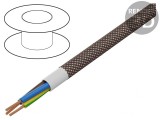 Cablu electric rotund 3G0,75mm2 300V PVC textilat