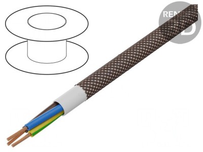Cablu electric rotund 3G0,75mm2 300V PVC textilat foto