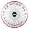 Set 4 Capace Roti, potrivite jantelor de R16, pentru Chevrolet, model falcon argintiu cu rama rosie