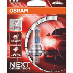 Bec auto H7 12V 55W Px26d Osram NightBreaker Laser +150% mai multa lumina , culoare temperatura 3750K; 64210NL Kft Auto