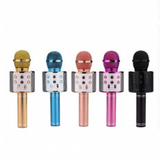 Microfon karaoke WS858, diverse culori foto