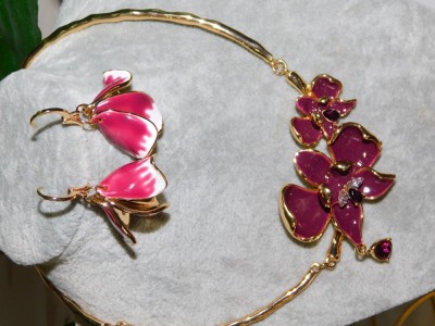 Set nou, deosebit , email multicolor foto