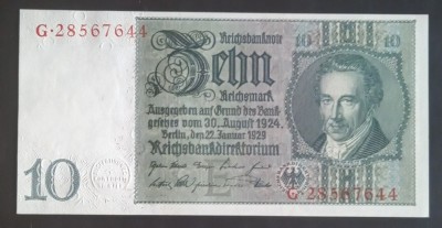 Germania, 10 Reichsmark 1929. foto