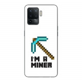 Husa compatibila cu Oppo Reno5 Lite Silicon Gel Tpu Model Minecraft Miner