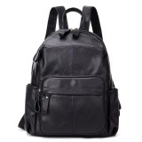 Cumpara ieftin Rucsac dama, Ananda GT2050, piele naturala, Negru, DELIS