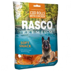 Rasco Premium Gustare moale sub forma de rulouri cu cod ?i pui 230 g foto