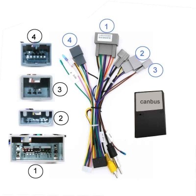 Cablaj multimedia Cablaj adaptor Autodrop Honda Civic (2014-2015) pentru Navigatii multimedia Android foto