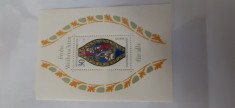 Berlin West-Craciun 1976 ,arta,vitralii- colita nestampilata-MNH (W1)