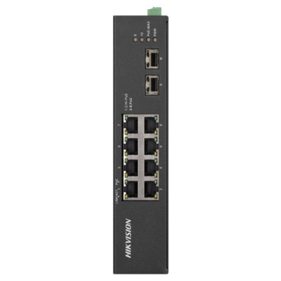 Switch 8 porturi Gigabit PoE, 2 porturi uplink SFP - HIKVISION DS-3T0510HP-E-HS foto