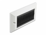 Priza pentru organizarea cablurilor 146 x 86 mm cu perii, Delock 66492