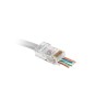 Mufa RJ45 8P8C CAT6E PASS THROUGH SOLID EUROKOMP E5884 TEL0072, Oem