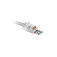 Mufa RJ45 8P8C CAT5E PASS THROUGH SOLID EUROKOMP E5849 TEL0071