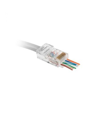 Mufa RJ45 8P8C CAT6E PASS THROUGH SOLID EUROKOMP E5884 TEL0072 foto