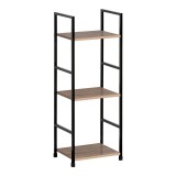 Cumpara ieftin Biblioteca-raft Bitok stejar-otel negru 29x24x80cm