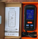Tester EMF KENMIC K132 Detector Camp Electromagnetic Profesional Afisaj Digital Iluminat Baterie USB-C