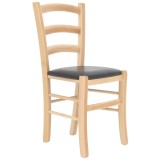 Scaun Paesana - cadru natur - imitatie piele wenge - 21835