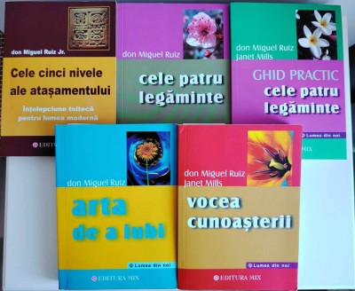 Setul Complet Don Miguel Ruiz: &amp;Icirc;nțelepciune și Autocunoaștere - 5 Cărți Esențiale foto
