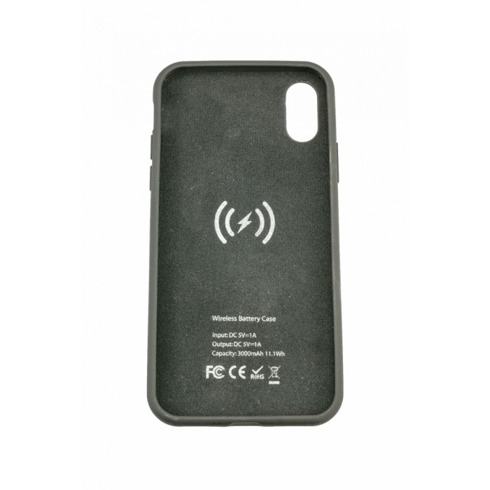 Acumulator extern ifans battery case 3000 mah wireless pentru apple iphone x, negru