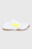 Adidas Performance Pantofi Speedcourt culoarea alb, cu toc plat