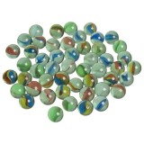 Set 70 bile din sticla decorative pentru proiecte DIY, 1 cm, Oem