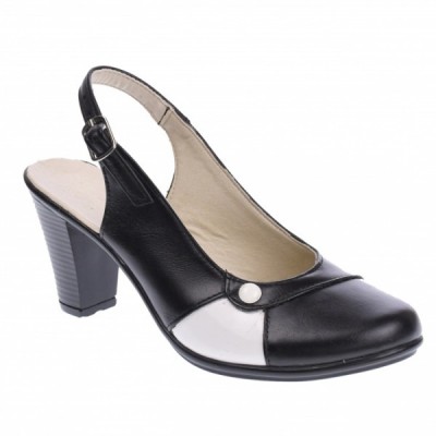 Pantofi dama eleganti, piele naturala, Made in Romania, PS46NA foto