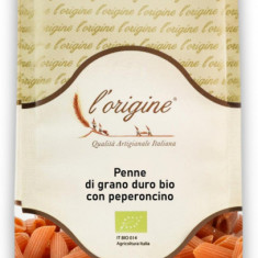 Paste penne BIO din grau dur si ardei iute L'origine