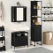 Set mobilier baie - Stejar negru, lemn prelucrat